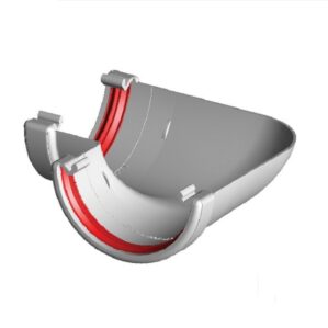 White Round Guttering - Gutter Angle 90°