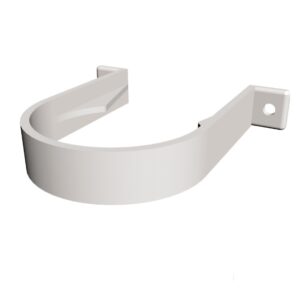 White Round Downpipe - Stand Off Pipe Clip