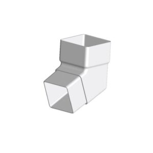 White Squareline Downpipe - Offset Bend 112°