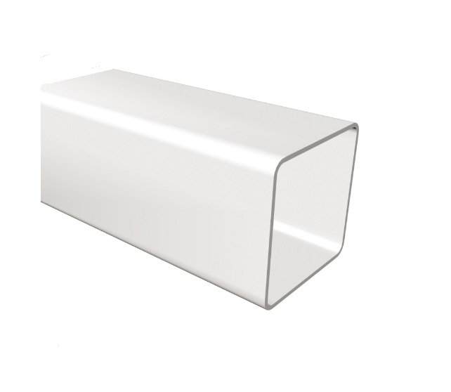 White Squareline Downpipe - Downpipe 5.5m