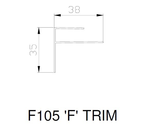 White-Soffit F/ Wall Trim-5m - Image 2