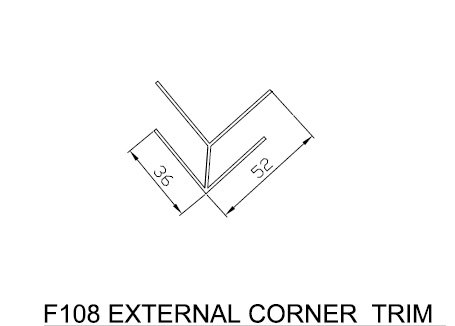 White External Corner Trim x 5m - Image 2