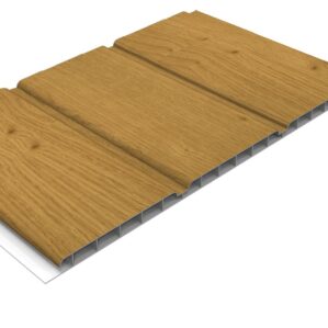 Irish Oak Subtle Grained Finish-Hollow Soffit Board-300 x 5m