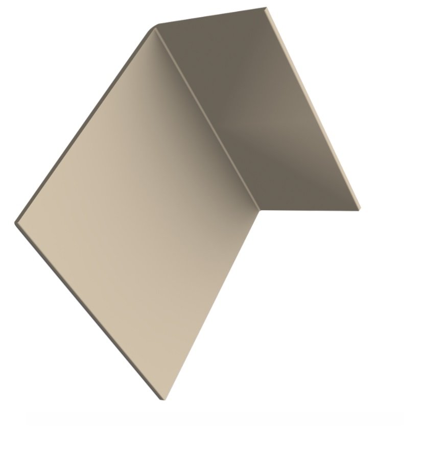 Durasid Natural Cedar Aluminium Reveal Corner Trim 50mm X 150mm-3m