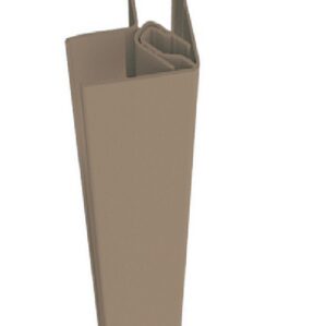 Durasid Walnut Aluminium-2 Part Internal/External Corner Trim-3m