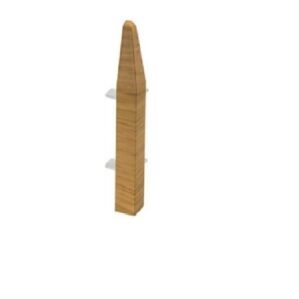 Oak Skirting Board Chamfered External Corner 150mm