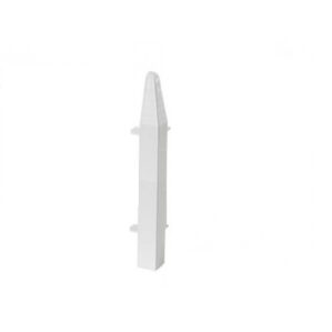 White Skirting Board Chamfered External Corner 100mm