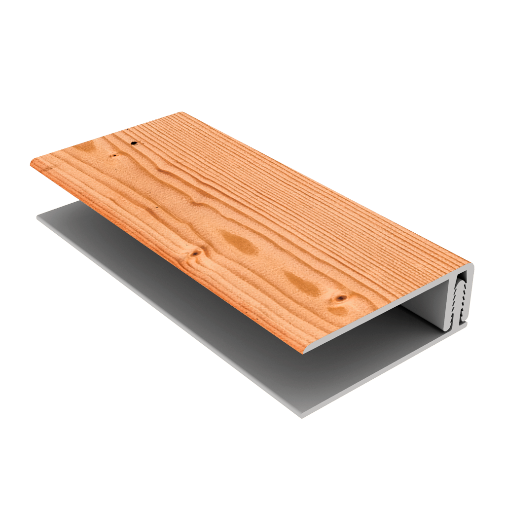 Siberian Larch-2-Part Edge Trim Upvc-3m
