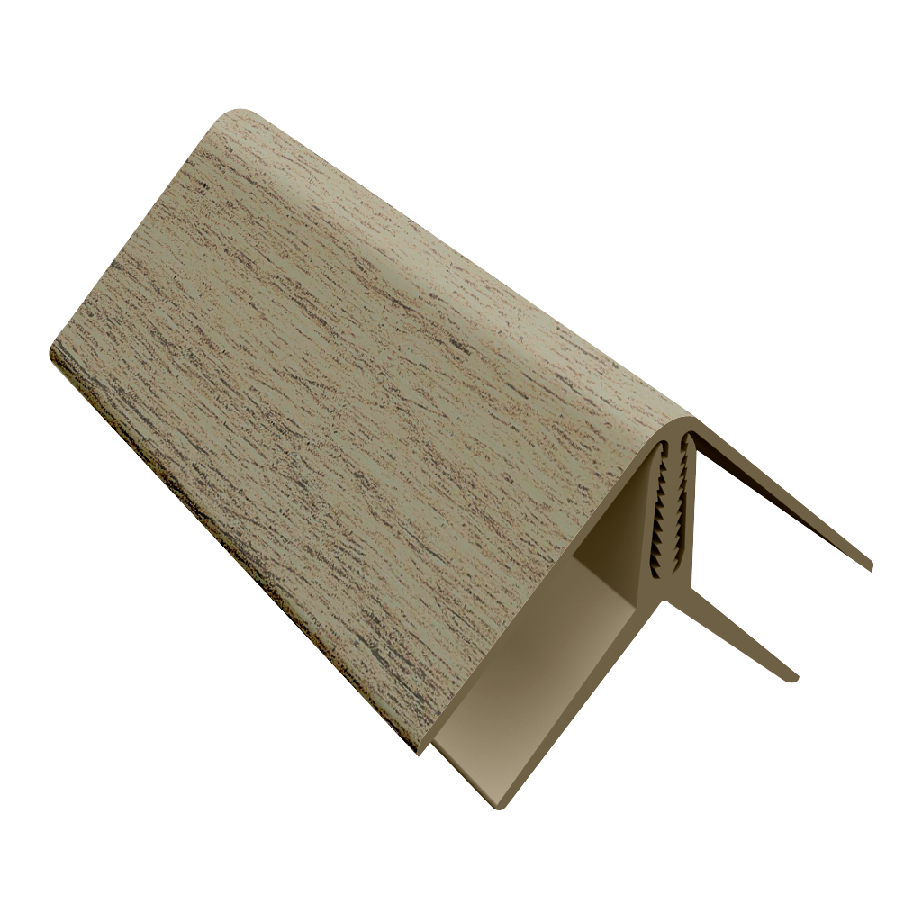 Grey Cedar-2-Part Internal / External Corner Trim-Upvc-3m
