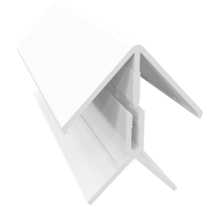 White Fortex 90° External 2 Part Corner Trim