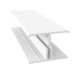 White Upvc Cladding-2 Part H/Joint Trim x 3m