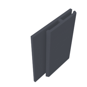 Anthracite Grey Fortex Reveal Liner H Joint Trim