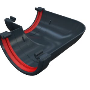 Anthracite Grey 1/2 Round Guttering-Gutter Angle 90°