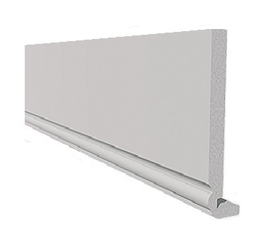 White Full Replacement Fascia Board Ogee Ended 18mm Thickness - 225mm Fascia Board