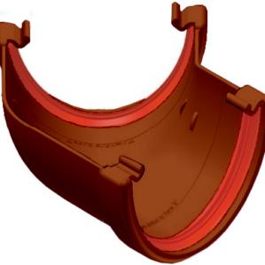 Brown Deepflow Guttering - Gutter Angle 135°