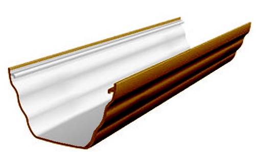 Brown Ogee Guttering - Gutter 4m