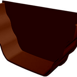 Brown Ogee Guttering - Internal Stopend