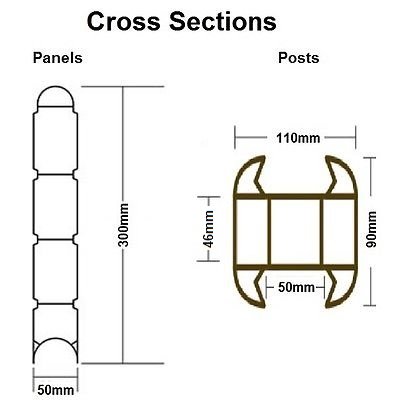 Graphite Grey Pvc Composite Post 2700mm - Image 2