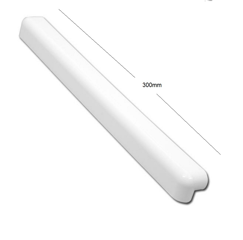 White Round Edge Full Replacement Fascia Board 18mm Thickness - Fascia Corner Double