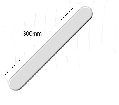 White Round Edge Full Replacement Fascia Board 18mm Thickness - Fascia End Cap