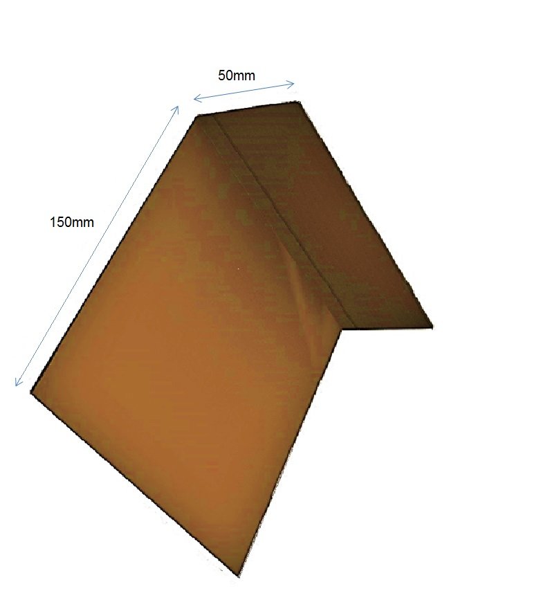 Woodland Oak-Aluminium 50mm x 150mm Reveal Corner-3m - Image 2