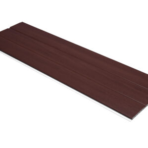Mahogany Subtle Grained Finish-Hollow Soffit Board 300mm x 5m