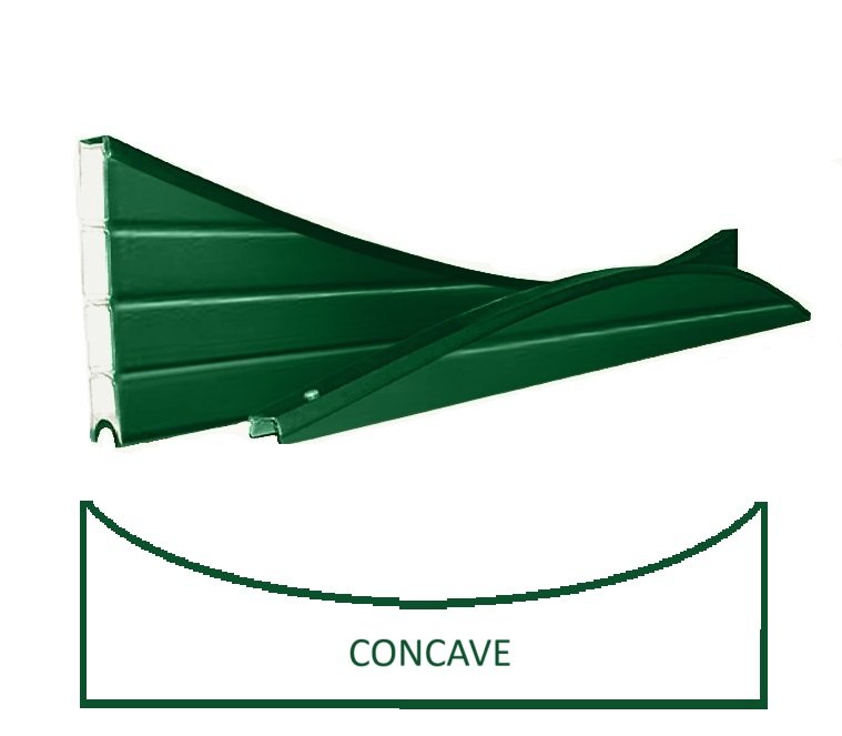 Green Vinyl Upvc-Concave Fencing Panel 1825mm - Image 2
