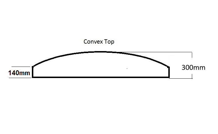 Brown Vinyl Upvc-Convex Fencing Panel 1828mm - Image 2