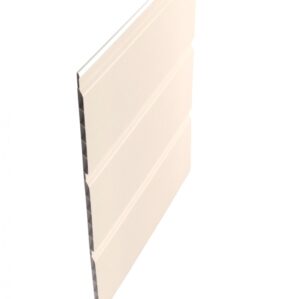 Cream Subtle Grained Finish Hollow Soffit Board-300mm x 5m