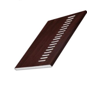 Rosewood Subtle Grained Finish-Vented Soffit Board-150mm x 5m