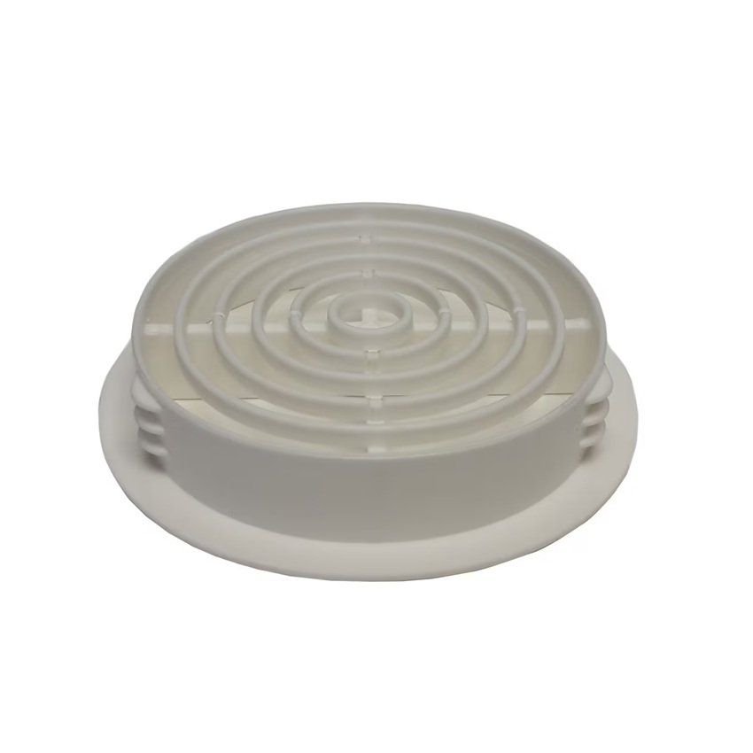 White Round-Soffit Vents