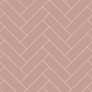 Antique Rose Herringbone Tile Waterproof Laminated Shower Wall Panels