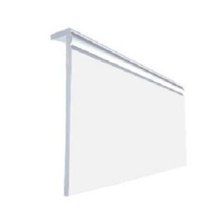 Plastic Skirting Board Cover Over Ogee Edge White-200mm