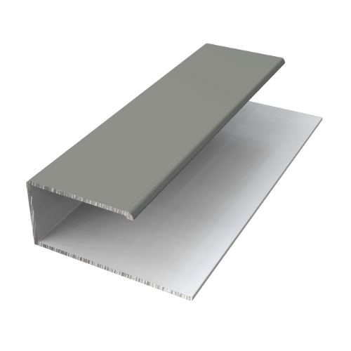 Fortex Naturale Grey Cedar-Aluminium Edging Trim-3m