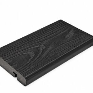 Composite Decking Bullnose End -Black 3.6m Lengths